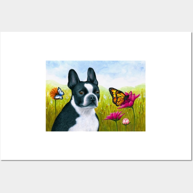 Dog 134 Boston Terrier Wall Art by artbylucie